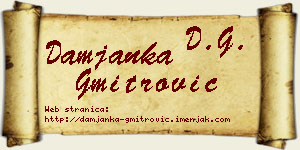 Damjanka Gmitrović vizit kartica